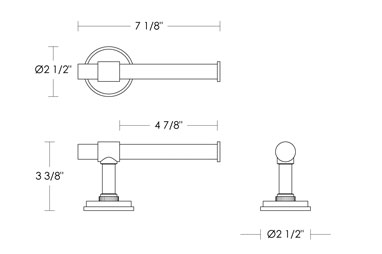 City Toilet Paper Holder